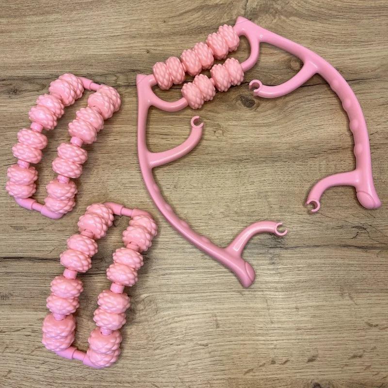 Массажер для тела роликовый антицеллюлитный силиконовый розовый VEN-1162 Массажер для тела роликовый антицеллюлитный силиконовый розовый VEN-1162