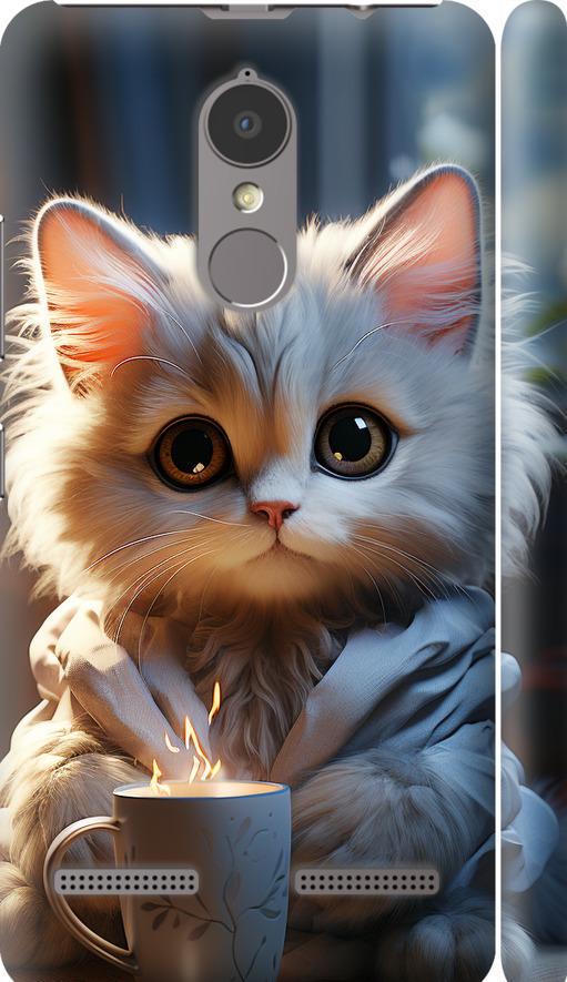 Чехол на Lenovo K6 White cat (5646m-452-42517)