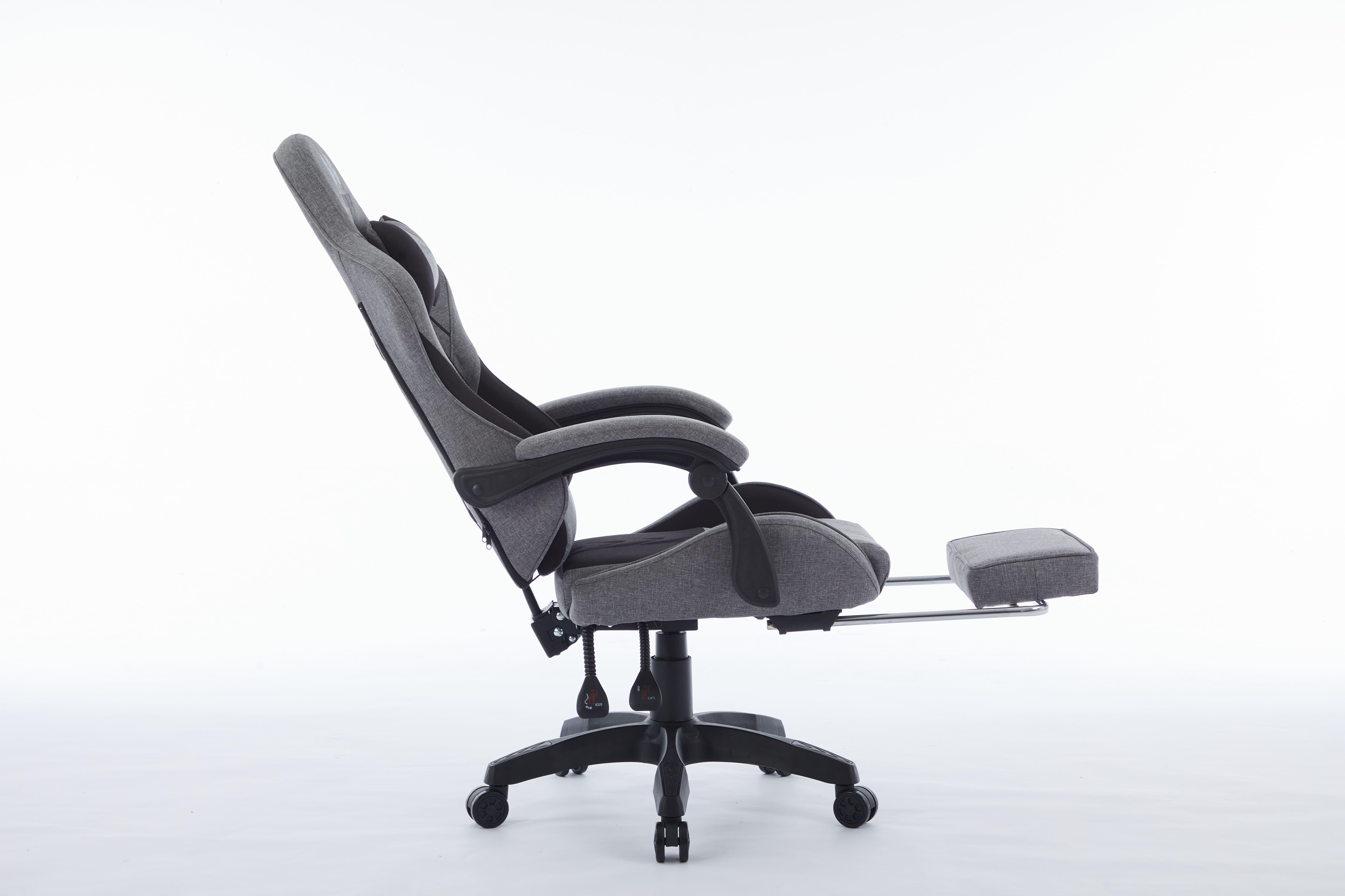 Комп'ютерне крісло з тканини INFINI ThrustX Графітовий/Чорний (23505640) - фото 5