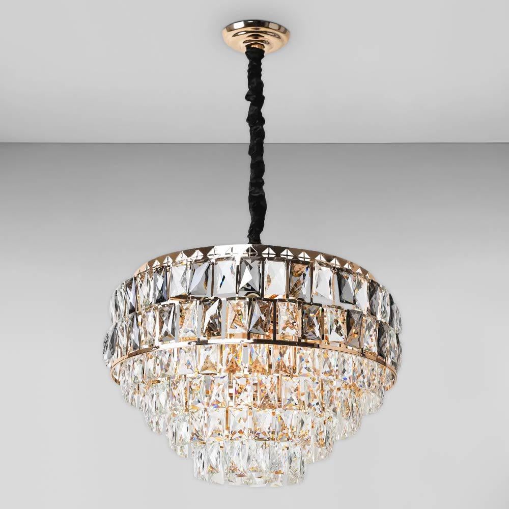 Люстра подвесная хрустальная Light House SRS-18453-15 Золотистый