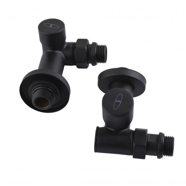 Набір кутових кранів Solomon TEN 7777 1/2" з американкою Black - фото 4 Набір кутових кранів Solomon TEN 7777 1/2" з американкою Black - фото 4