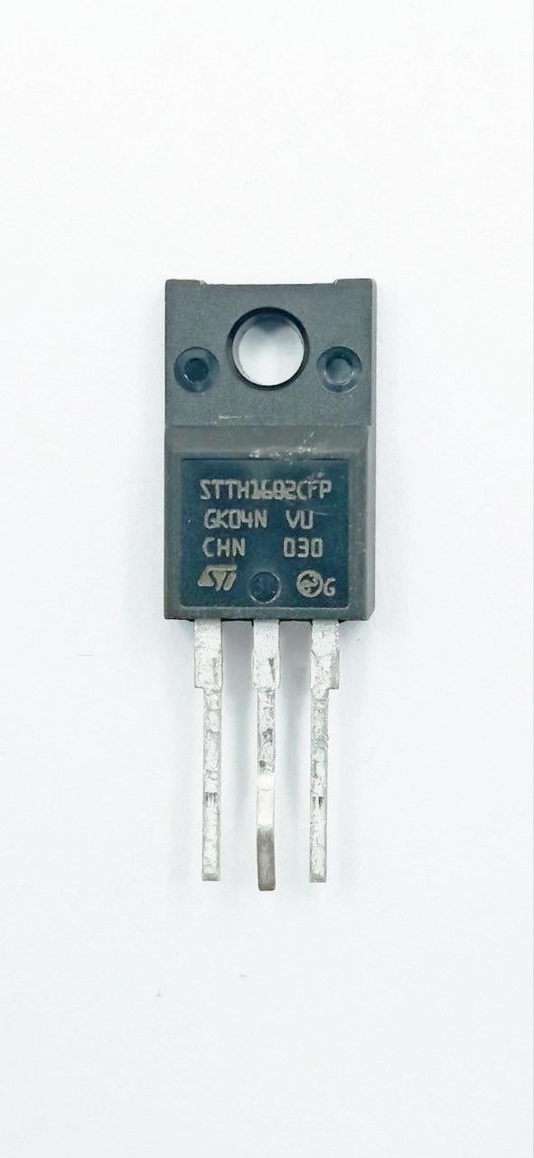 Напівміст діодний швидкий STTH1602СFP 200V 2x10A 21ns TO-220FP (32620)