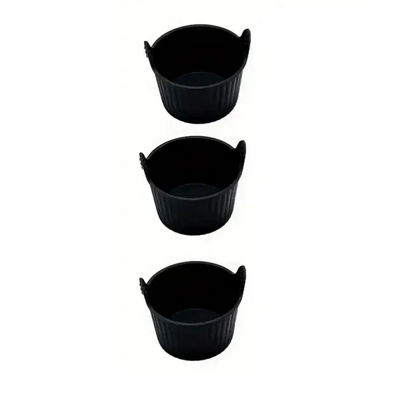 Форми силіконові для варіння яєць пашот 3 шт. Чорний (WER-997)