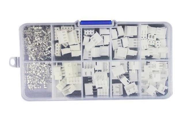 Набір роз'єм гніздо конектор живлення XH2,54 2p 3p 4p 5p 2,54 мм тато-мама в кейсі 80 шт. (284551) - фото 2 Набір роз'єм гніздо конектор живлення XH2,54 2p 3p 4p 5p 2,54 мм тато-мама в кейсі 80 шт. (284551) - фото 2