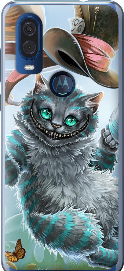 Чехол на Motorola One Vision Чеширский кот 2 (3993u-1782-42517)