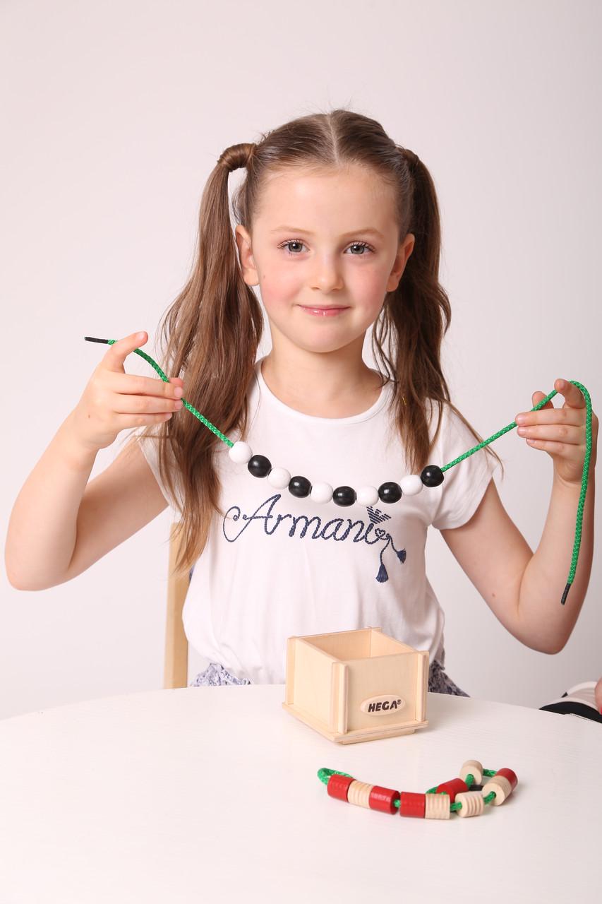 Шнуровка HEGA Бусы/Набор для счета в деревянной коробке (57) - фото 7 Шнуровка HEGA Бусы/Набор для счета в деревянной коробке (57) - фото 7