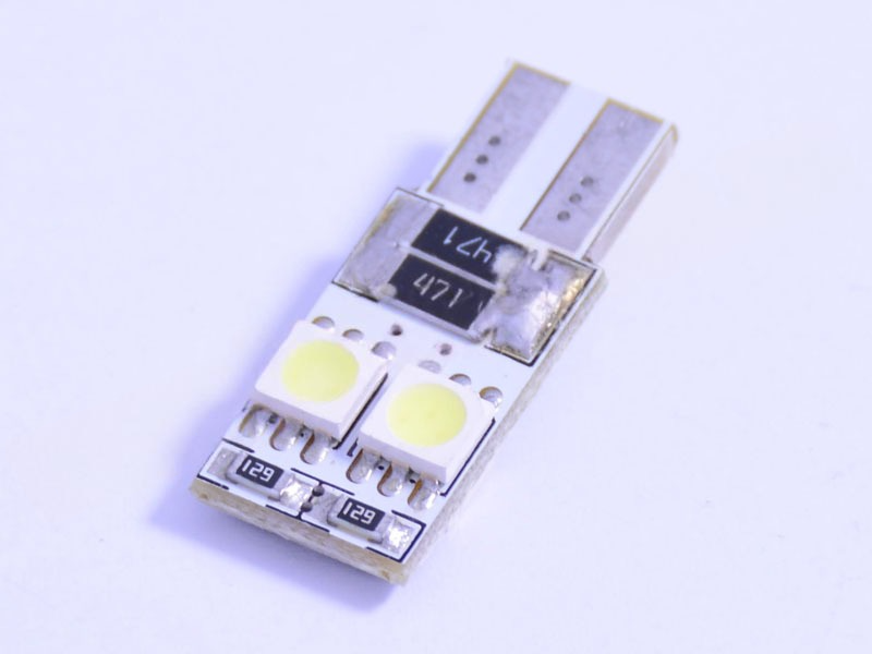 Автомобильная лампа светодиодная LEDUA T10-5050-4 SMD обманка 12V Белый (23)