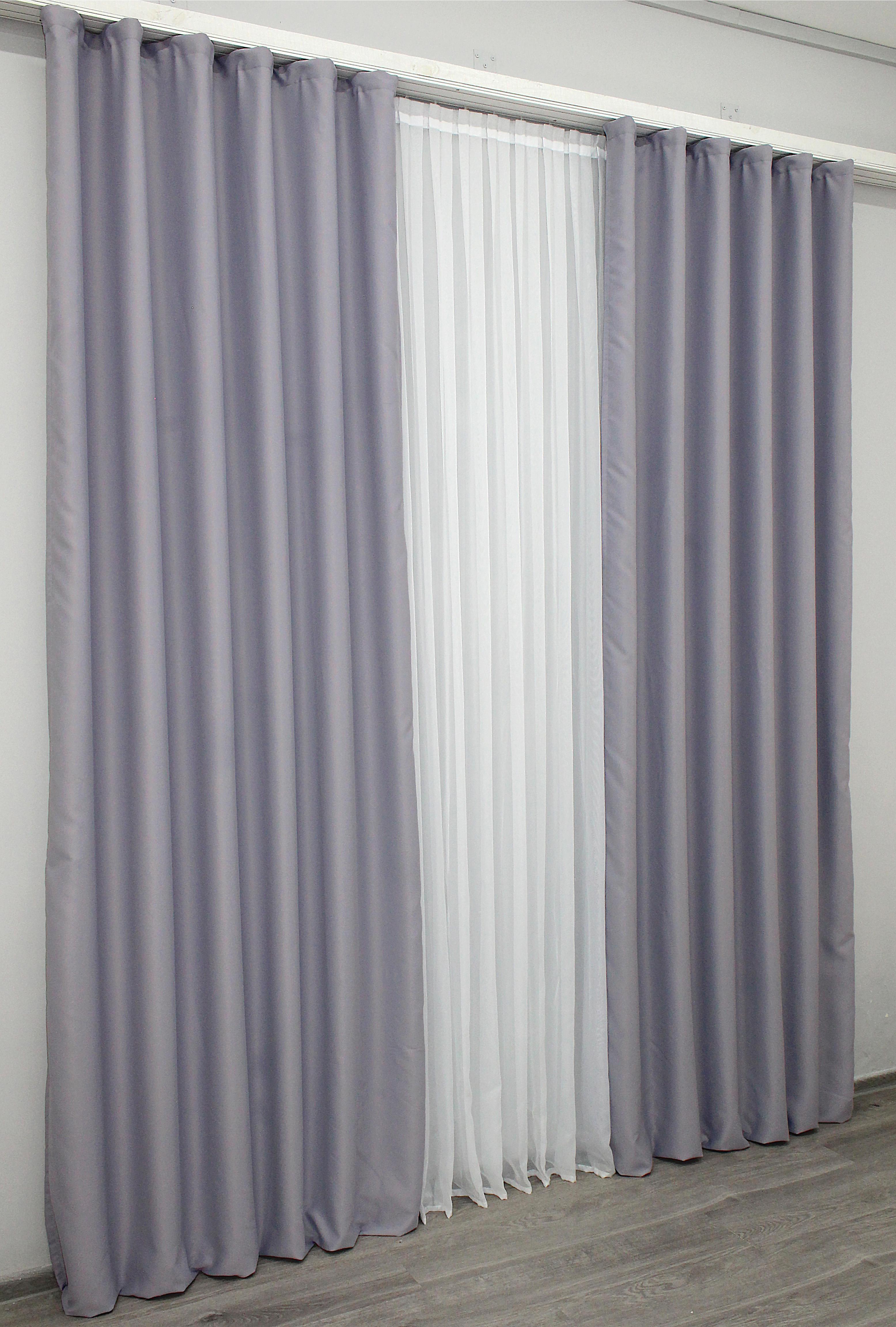 Комплект готовых штор VR-Textil Блэкаут Midnight № 1227ш 100х290 см 2 шт. Лавандовый (31-534) - фото 4 Комплект готовых штор VR-Textil Блэкаут Midnight № 1227ш 100х290 см 2 шт. Лавандовый (31-534) - фото 4