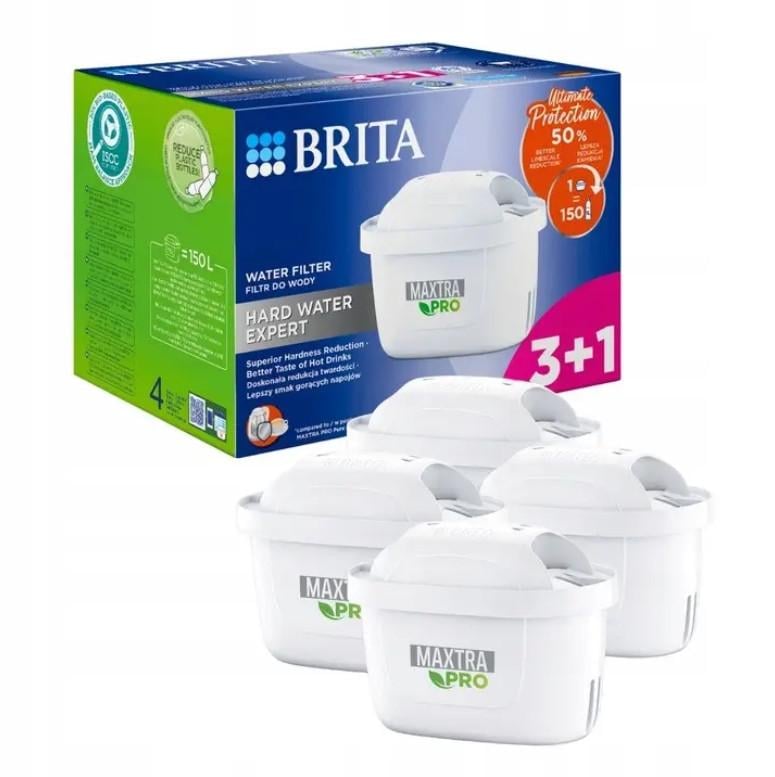 Комплект фільтрів BRITA Maxtra Pro Hard Water Expert для жорсткої води 4 шт. (1051773) Комплект фільтрів BRITA Maxtra Pro Hard Water Expert для жорсткої води 4 шт. (1051773)