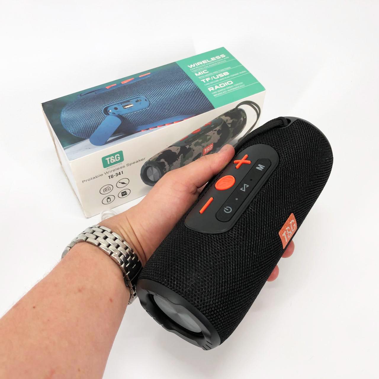 Портативна колонка Bluetooth TG341 зі шнурком Чорний - фото 16 Портативна колонка Bluetooth TG341 зі шнурком Чорний - фото 16