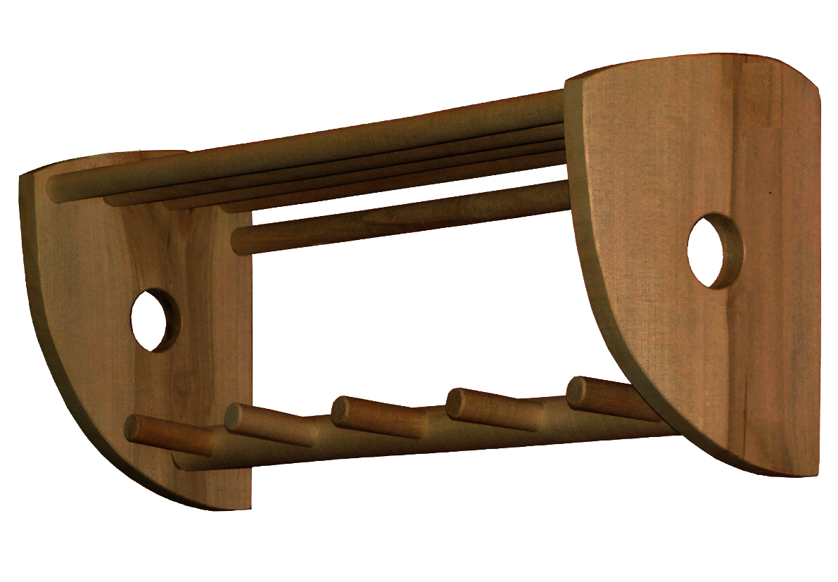 Вішалка банна з дерева Полуниця Мускат (ВБА-000807)