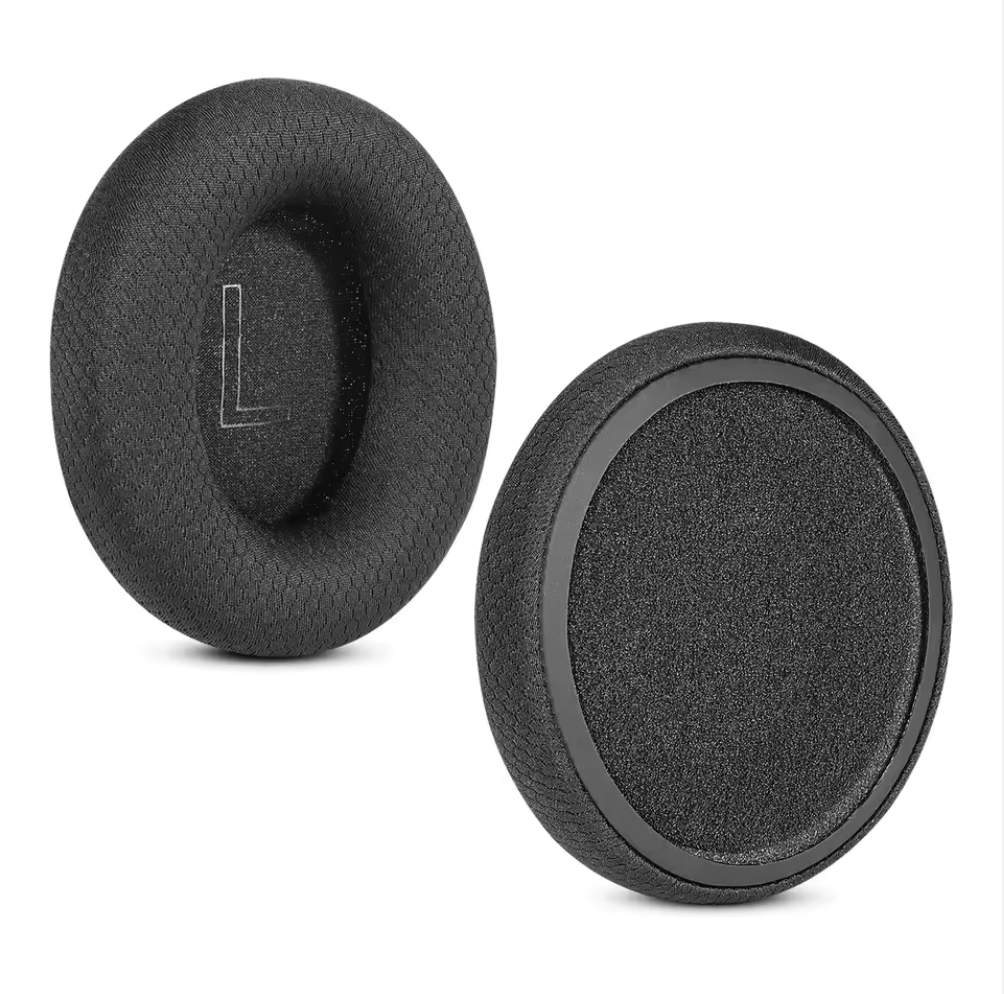 Амбушури тканинні сітчасті для навушників Razer Kraken V4 V4X V4Pro Kitty V2 Pro Чорний (31885029)