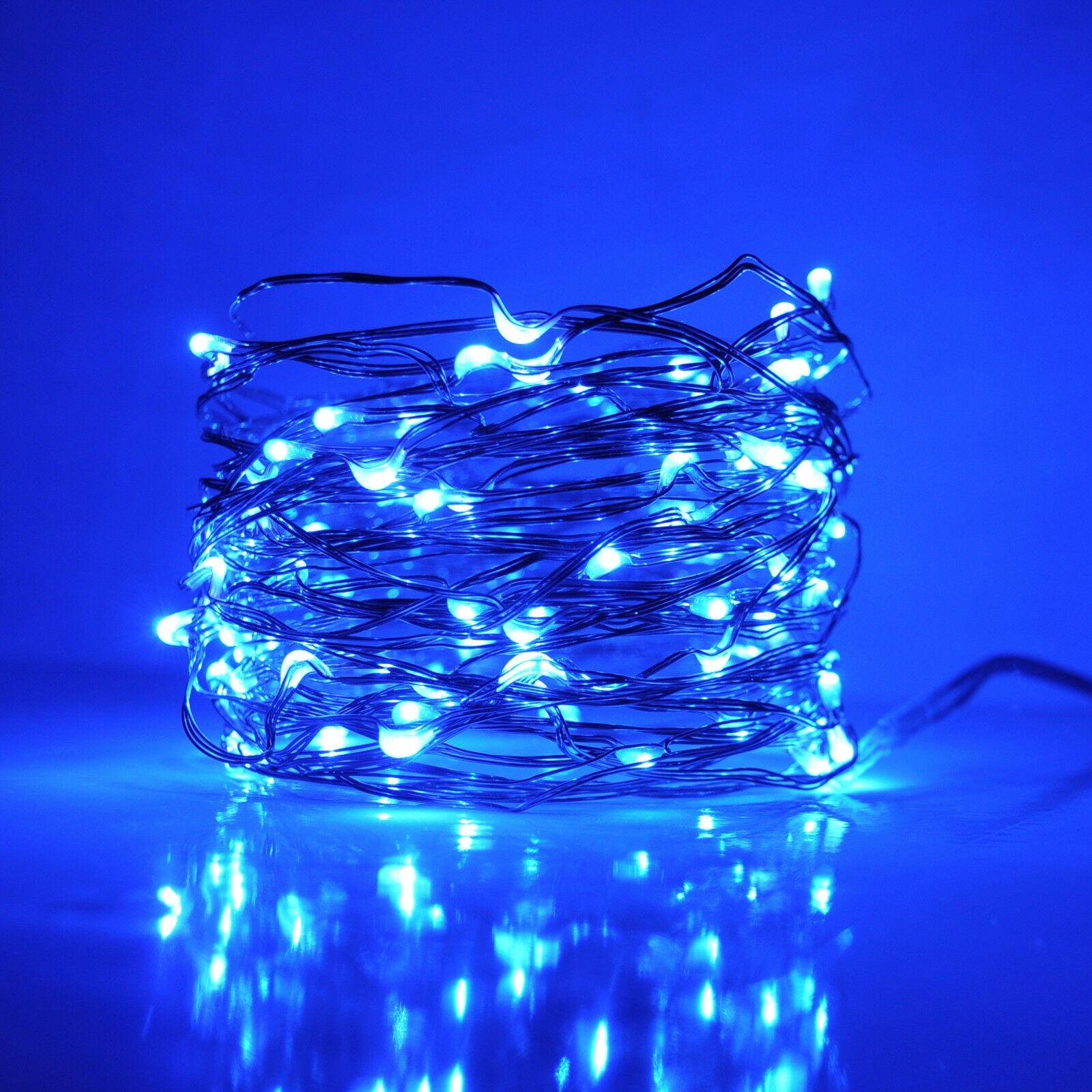 Гирлянда Xmas Капля росы 50 LED 5 м от батареек/USB Blue (13464857)