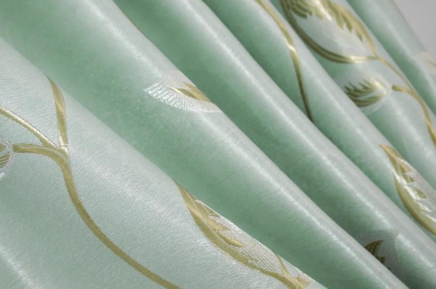 Штори в вітальню/спальню блекаут 1,5х2,7 м 2 шт. Блакитно-оливковий (1159ш) - фото 4 Штори в вітальню/спальню блекаут 1,5х2,7 м 2 шт. Блакитно-оливковий (1159ш) - фото 4