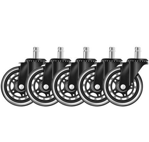 Комплект колес роликовых сменных для кресел со стандартным штырем 5 шт. 11 мм - фото 5