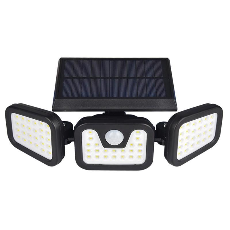 Прожектор сенсорный уличный FL-1725A LED с солнечной панелью Черный