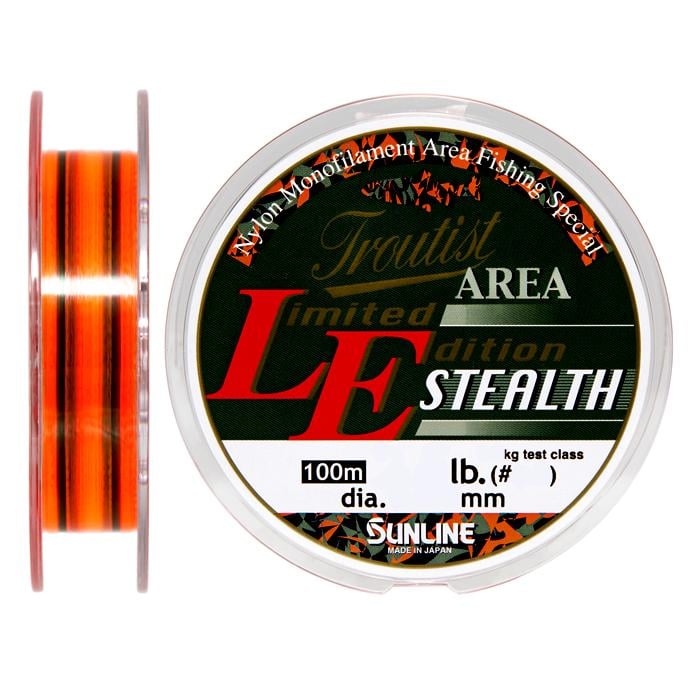 Леска Sunline Troutist Area LE Stealth 100 м 0,117 мм 1,25 кг 2lb