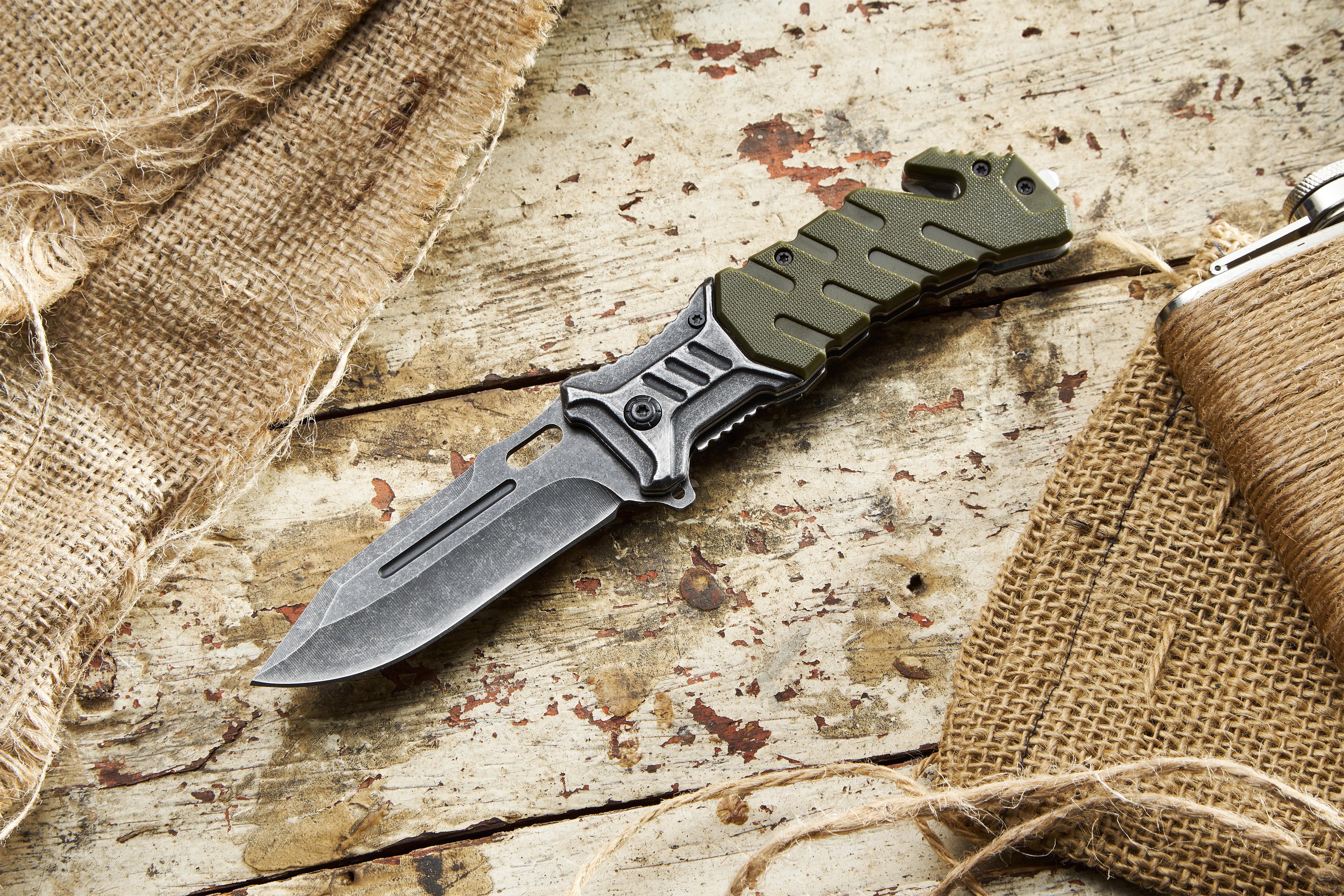 Ніж складаний GW 6969 GP сталь 440С зі склобоєм і стропорізом (6969 GP)