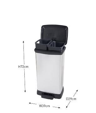 Відро для сміття Curver Deco Bin Duo 46 л (252026) - фото 3