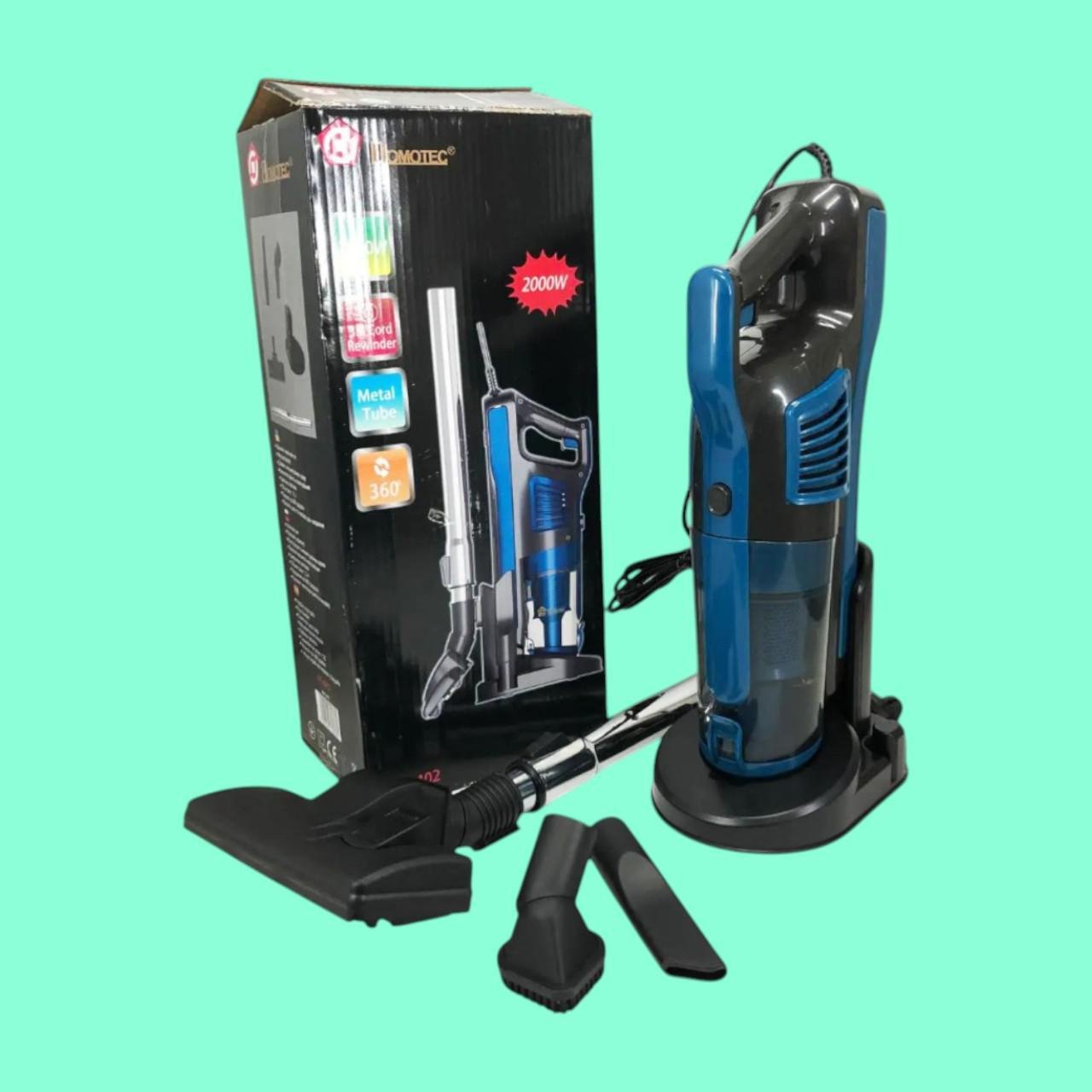 Пилосос ручний без мішка Domotec MS-4402 вертикальний з контейнером і насадками 2000W 1,2 л (є100) - фото 9