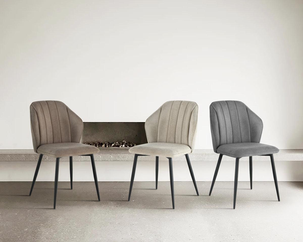 Стул кухонный тканевый NEIL Серый (26855019) - фото 10 Стул кухонный тканевый NEIL Серый (26855019) - фото 10