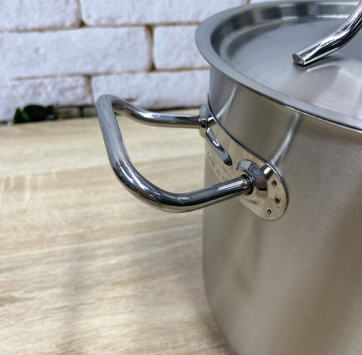 Каструля зі сталевою кришкою OMS з нержавіючої сталі для газу і індукціі 4,5 л (2072.4.5) - фото 3 Каструля зі сталевою кришкою OMS з нержавіючої сталі для газу і індукціі 4,5 л (2072.4.5) - фото 3