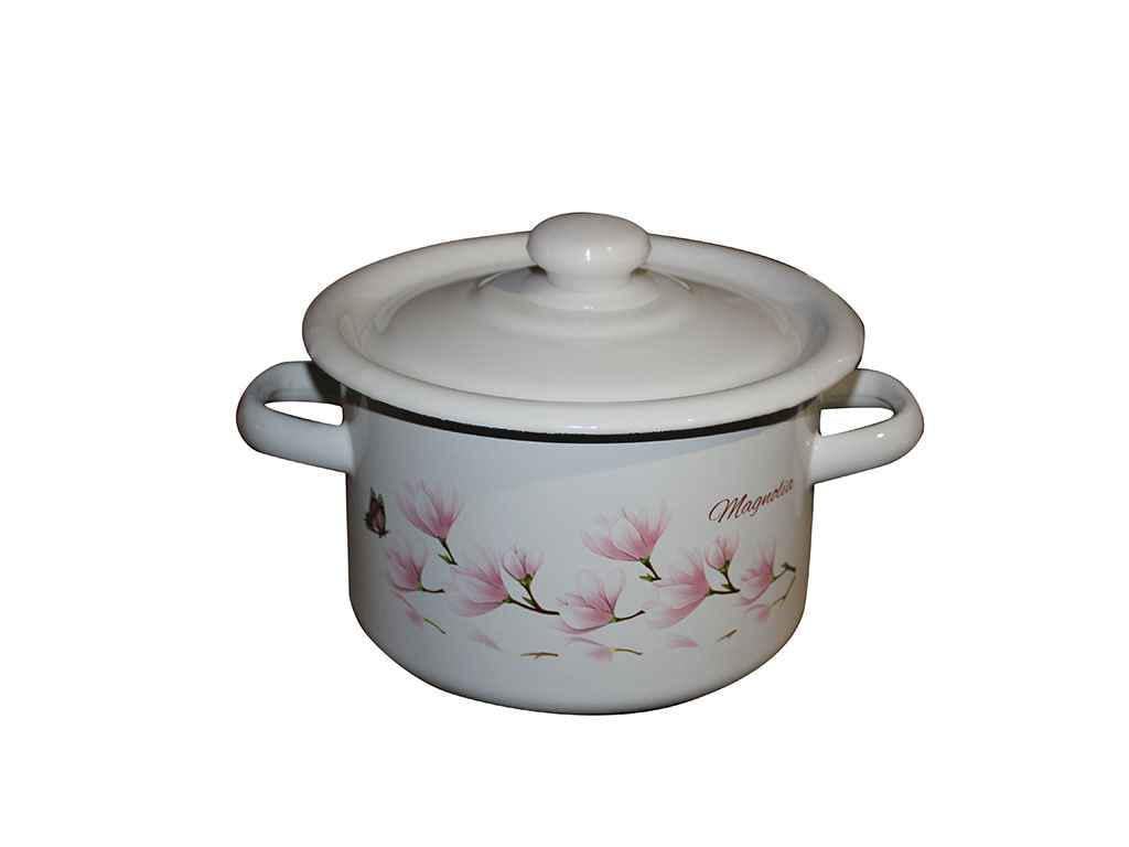 Кастрюля эмалированная Idilia Магнолия 2 л (I1610)