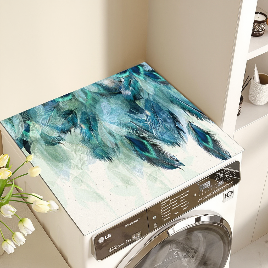 Коврик для стиральной машины Перья влагопоглощающие резиновые 60х60 см (kovrik-60x60-25) Коврик для стиральной машины Перья влагопоглощающие резиновые 60х60 см (kovrik-60x60-25)