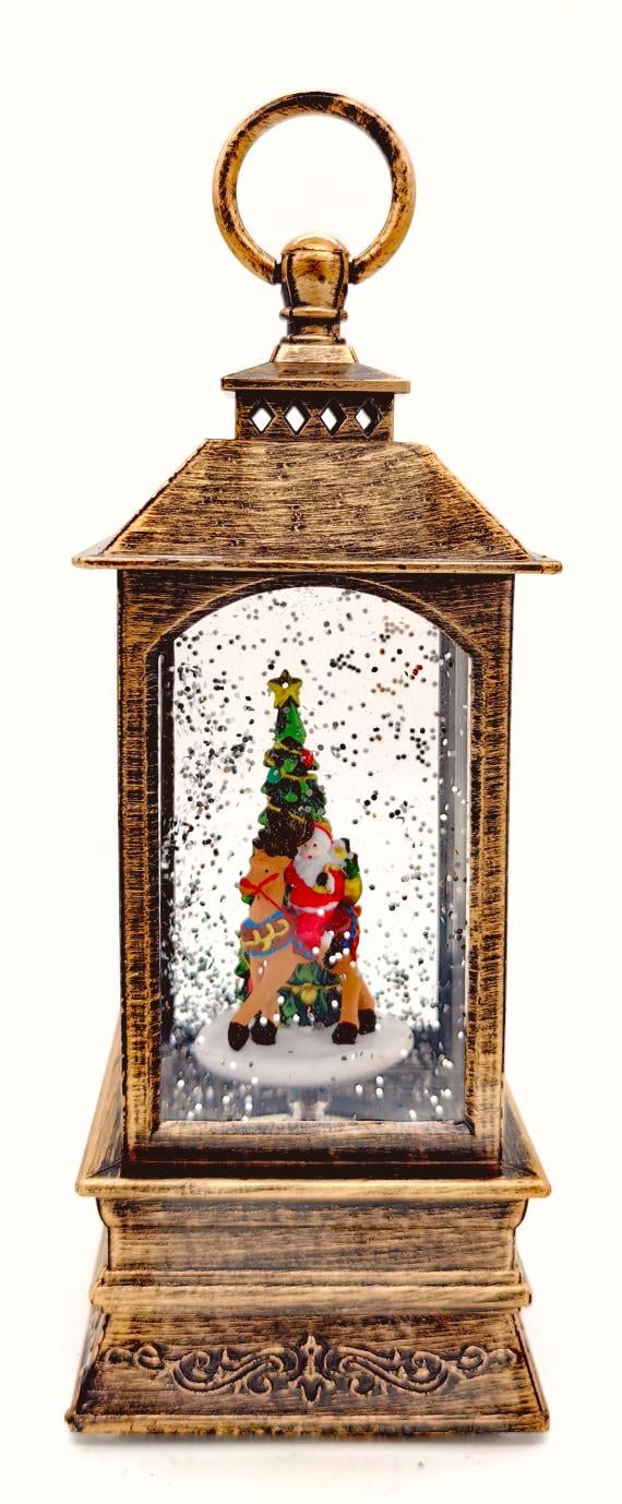 Светильник новогодний рождественский Санта с елкой и оленем музыкальный 2 режима (916) Светильник новогодний рождественский Санта с елкой и оленем музыкальный 2 режима (916)