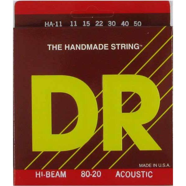 Струны для акустической гитары DR HA-11 HI-BEAM 80/20 11-50 Lite-Medium (21142)