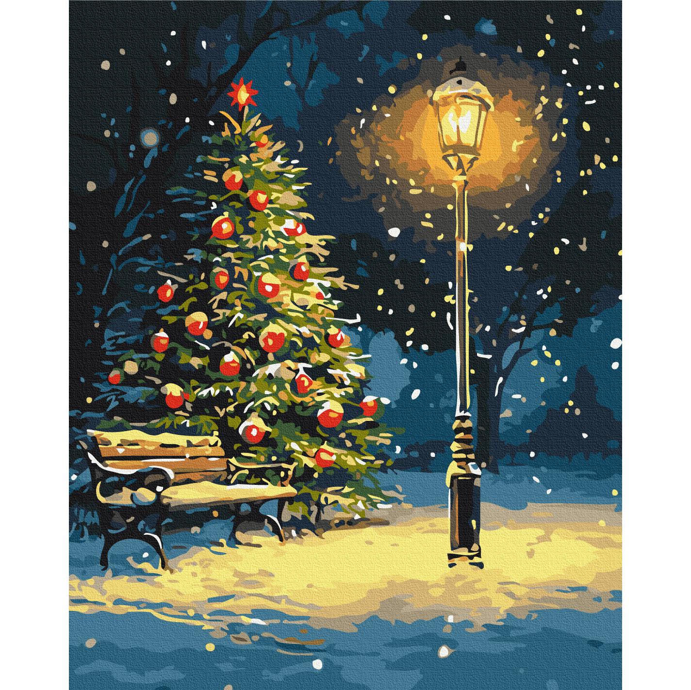 Картина по номерам Brushme Ночной танец снежинок 40x50 см Разноцветный (PM-194-K-1306) Картина по номерам Brushme Ночной танец снежинок 40x50 см Разноцветный (PM-194-K-1306)