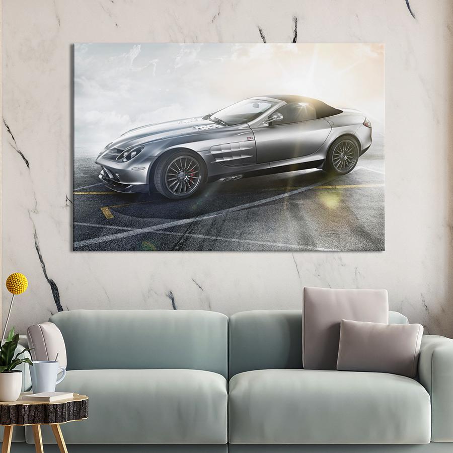 Картина на холсте Стильный Mercedes-Benz SLR McLaren 75x50 см (1367-1)
