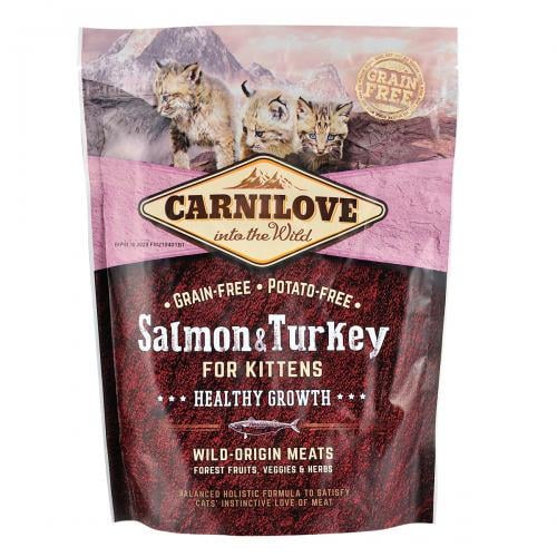 Корм для котят сухой Carnilove Cat Salmon & Turkey Kitten с лососем и индейкой 400 г (156)