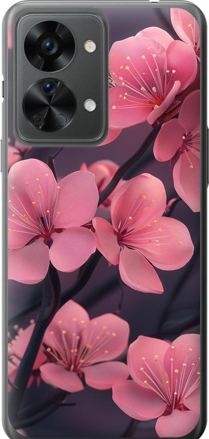 Чехол на OnePlus Nord 2T Пурпурная сакура (6075u-2640-42517)