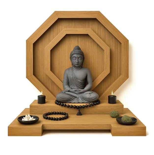 Алтарь для медитации из дерева Моханита Сиена (ЛАТ-004005)