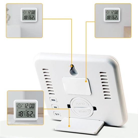 Термогігрометр з рівнями комфорту U&P HCX-0813 White (SWE-HCX0813-WE) - фото 6