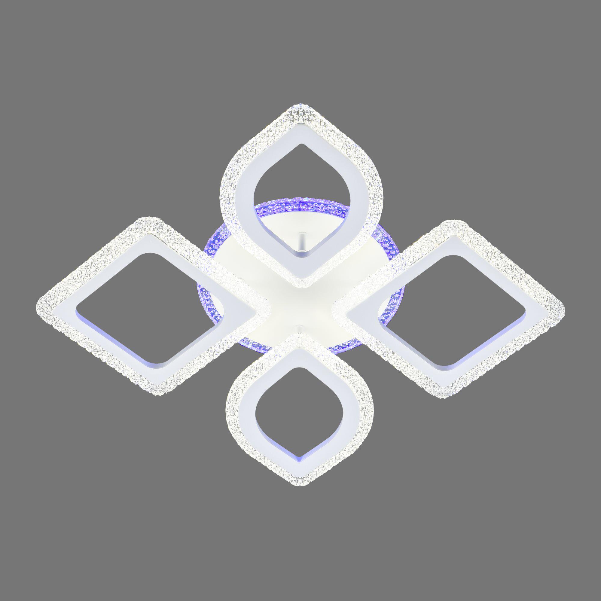 Люстра светодиодная с пультом Valeso V 3207-2+2C WH - фото 2