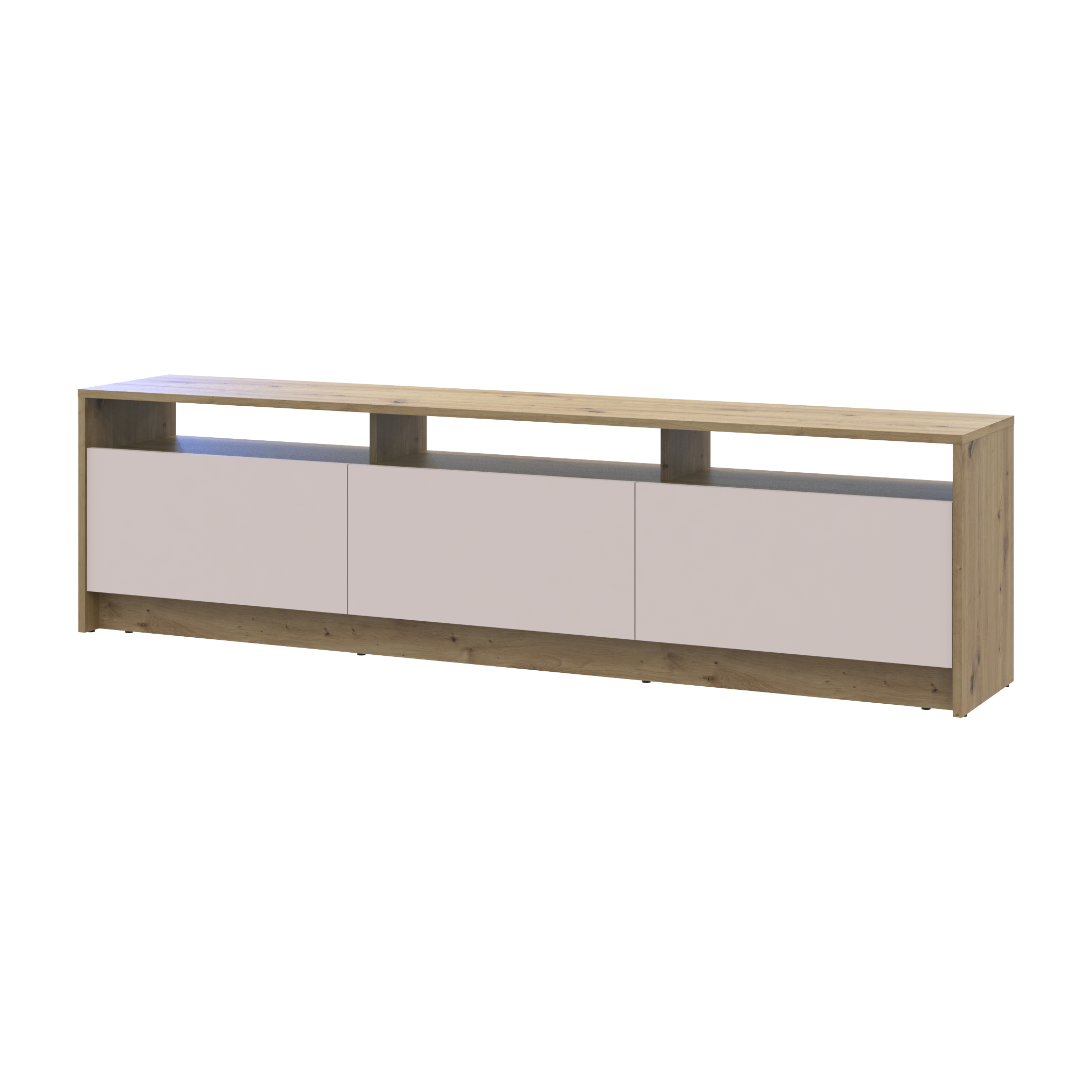 Тумба ТВ Doros U3 ДСП 180х33х43 см Дуб Артизан/Кашемир (41516203)