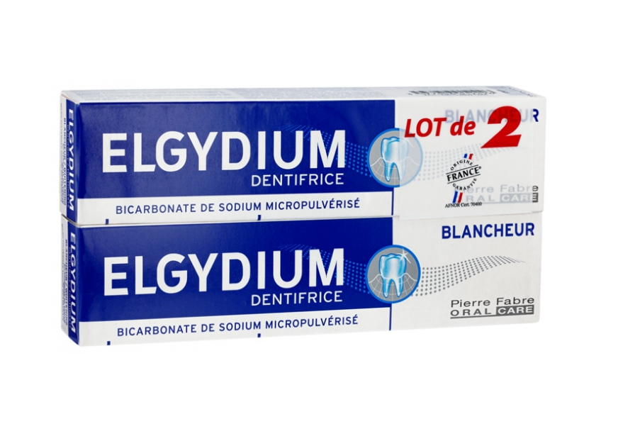 Зубная паста Elgydium Whitening Toothpaste отбеливающая 75 мл 2 шт. (3577056012426)