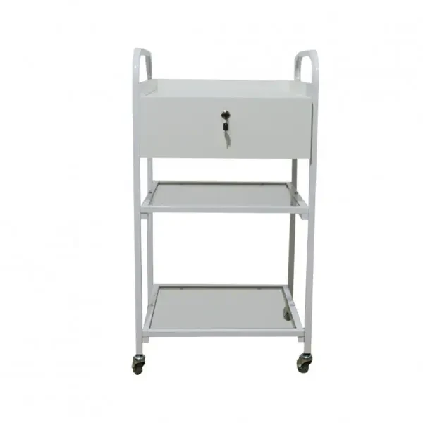 Коляска косметологическая с ящиком и стеклянными полками (29439136)