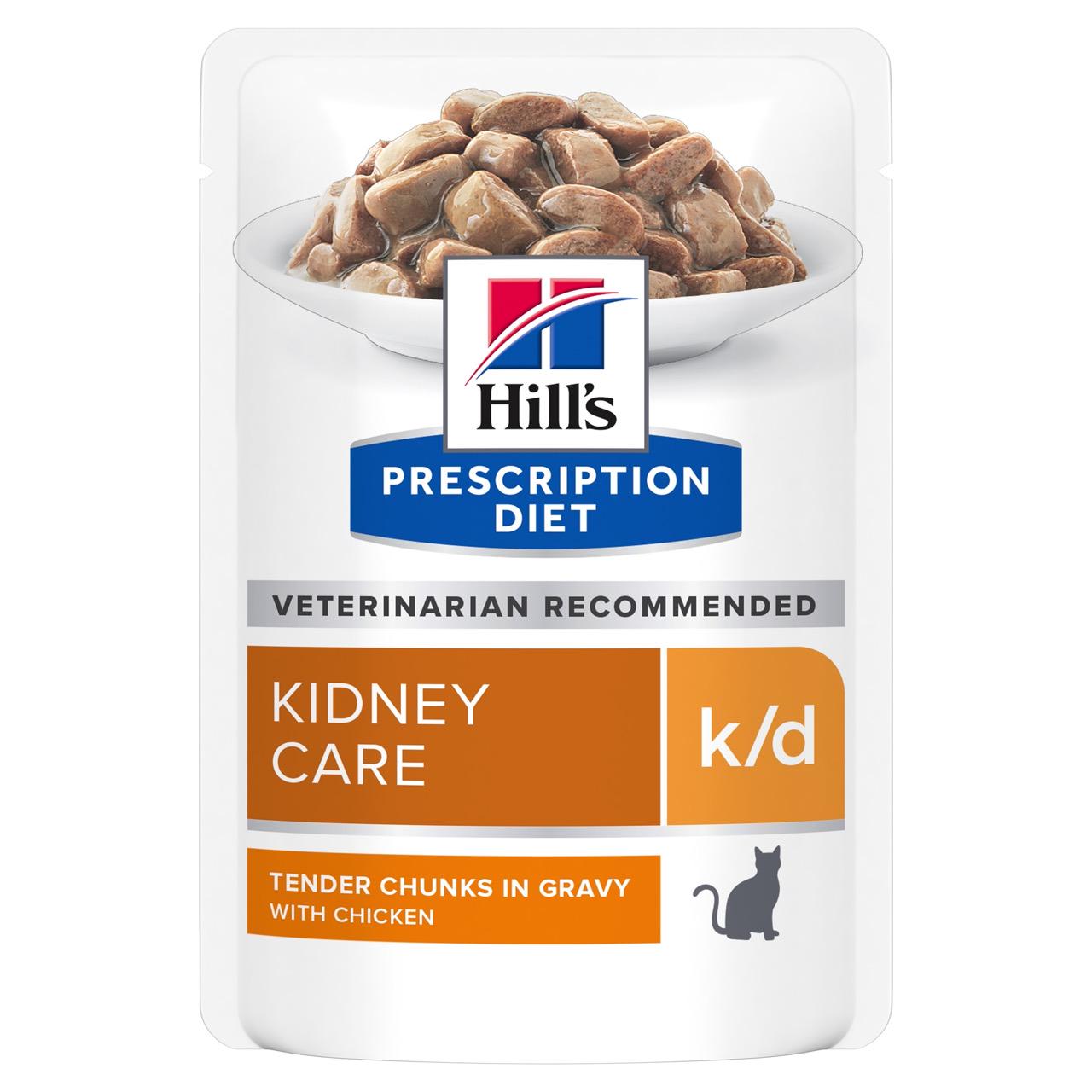 Вологий корм для кішок Hill's PD Kidney Care k/d Chicken лікування ниркової та серцевої недостатності 85 г (052742340500)