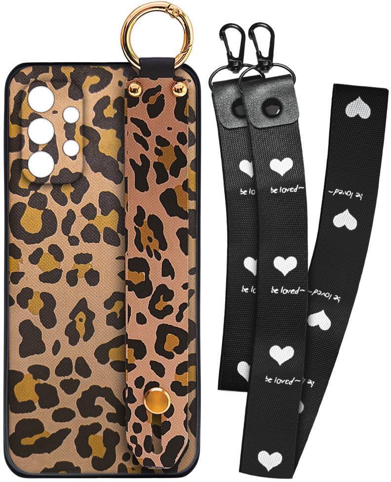 Чехол SHLab Samsung Galaxy A52 A525 Leopard + два ремешка с карабином (31977)