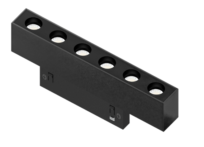 Світильник магнітний трековий MERALLI POINT BOX118 6W 3000K/6000K регульована WIFI 2,4G TUYA Чорний (TRVBPB118)