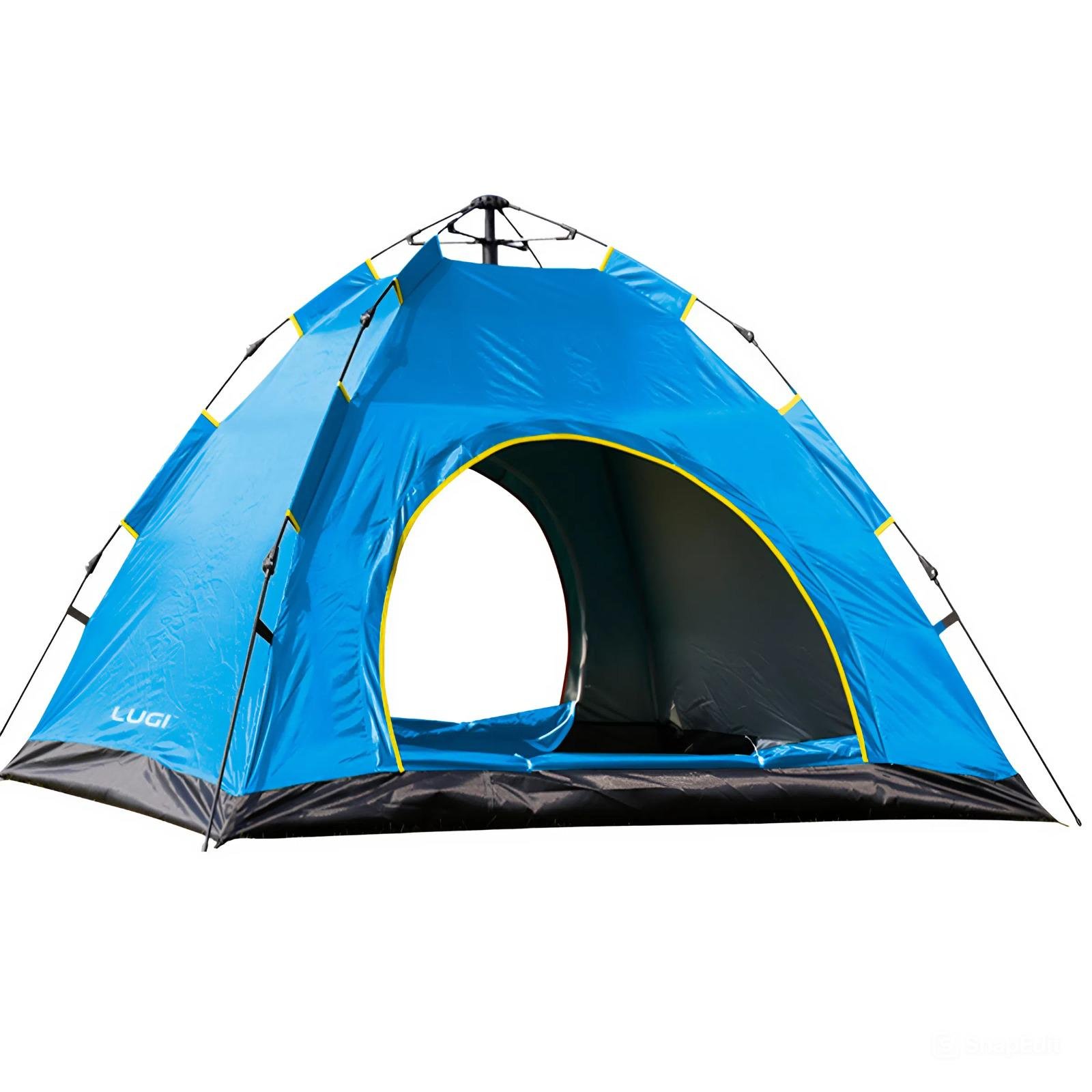 Палатка туристическая двухместная автоматическая 200х200х140 см Голубой (LU-019BL)