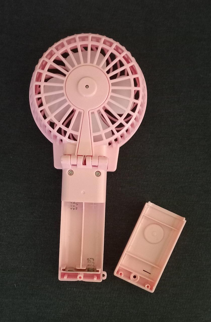 Вентилятор ручной TOYS на батарейках Розовый (2AQ2711) - фото 2 Вентилятор ручной TOYS на батарейках Розовый (2AQ2711) - фото 2