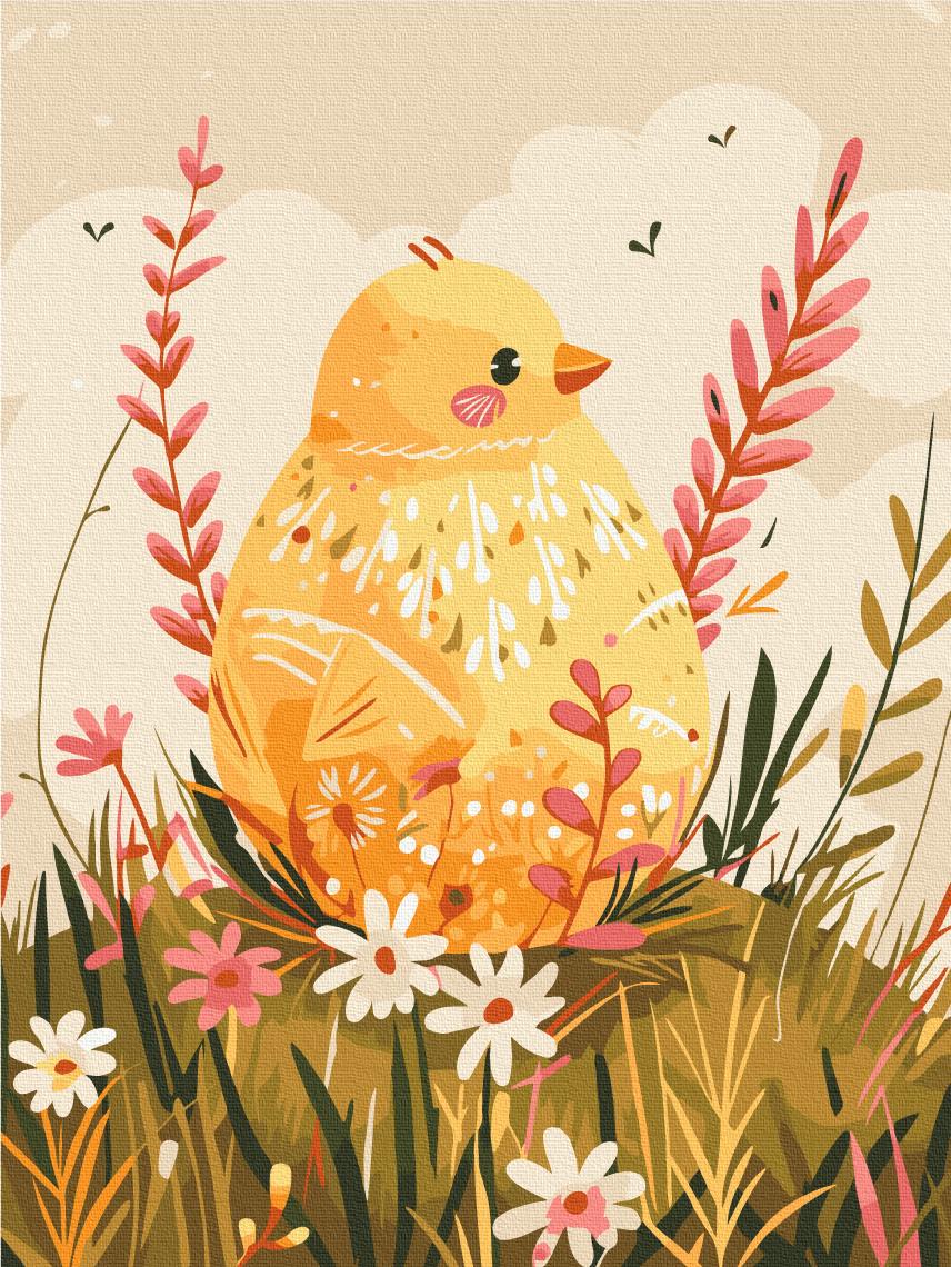 Картина по номерам Brushme Цветочное гнездо 30x40 см (KBS0151)