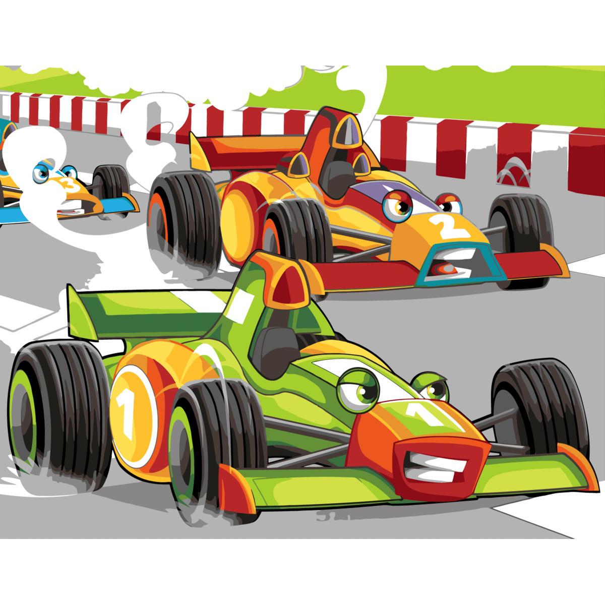 Картина по номерам Strateg Гонки безумных гонщиков 30x40 см (SS-6453)