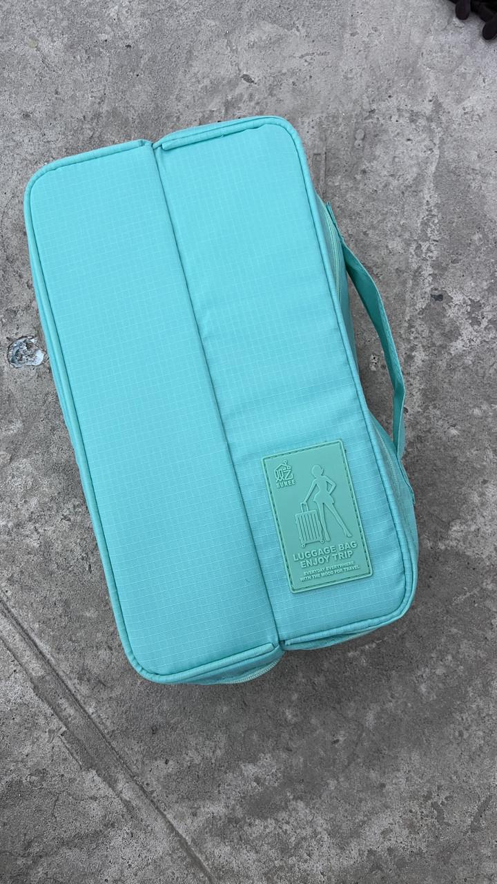 Сумка дорожная для белья/косметики два отдела 30х16х11 см Бирюзовый (1617546585)