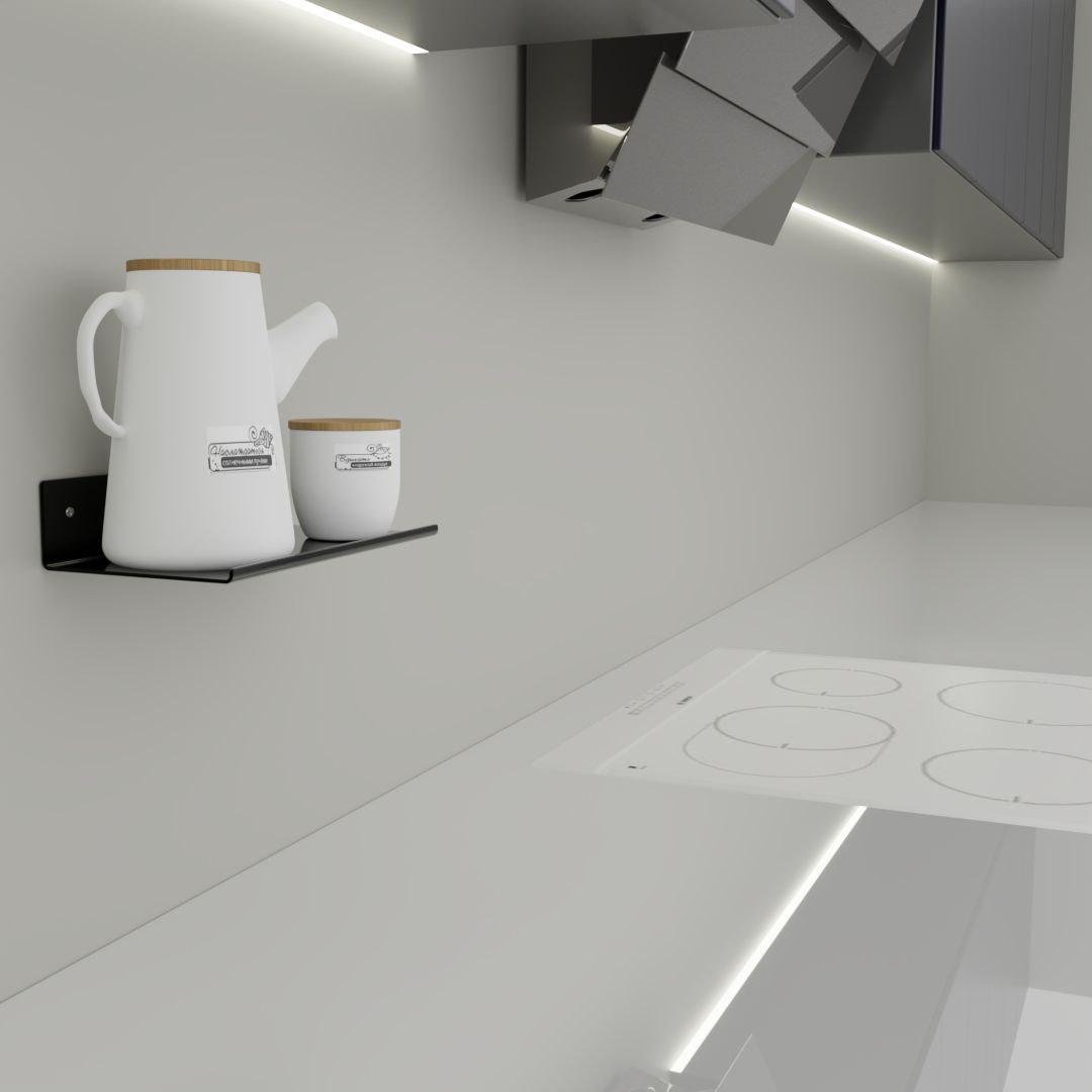 Мыльница стальная настенная 100х100 мм 40х2 мм ПГМ-100 Черный (2560387463/К1303) - фото 5