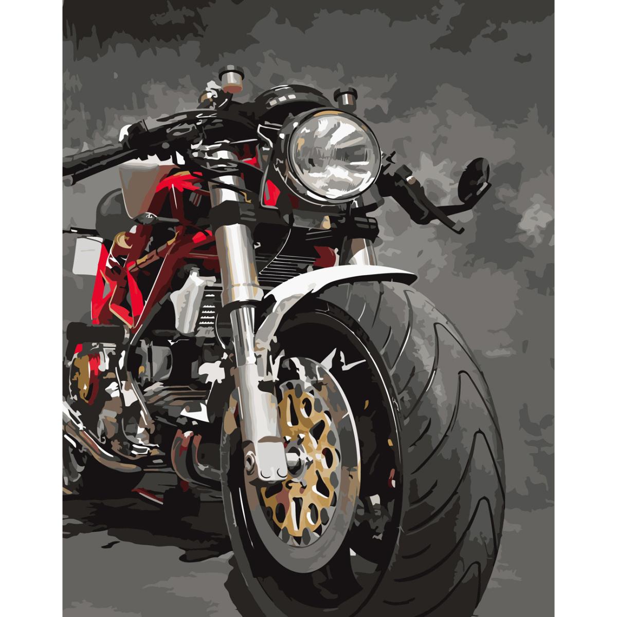 Картина по номерам Strateg Премиум Байк 40x50 см (SY6662)